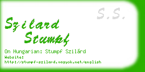 szilard stumpf business card